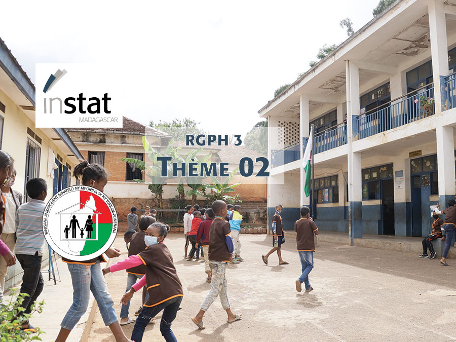 RGPH 3 | Rapport thématique-Thème 2 - Compétences linguistiques et scolarisation à Madagascar