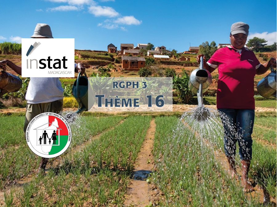 RGPH 3 | Rapport thématique - Thème 16 - Ménages Agricole à Madagascar