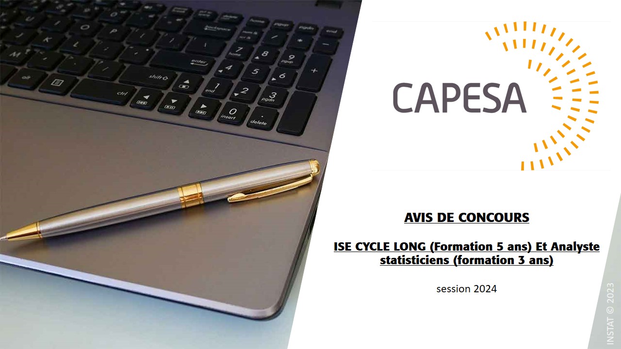 CONCOURS ISE CYCLE LONG (Formation 5 ans) Et Analyste statisticiens (formation 3 ans)